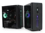 Kućište Joker K27 ATX, providna stranica, ugradjen 1x RGB kuler, crno - Slika 3