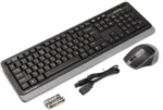 A4Tech Fstyler Bežična tastatura YU-LAYOUT + bežični miš USB, Grey (A4-FG1035) - Slika 3