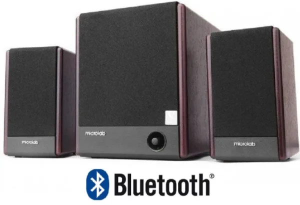 Microlab FC330BT Aktivni drveni zvučnici 2.1 56W RMS(24W,2x16W), Bluetooth, 3.5mm