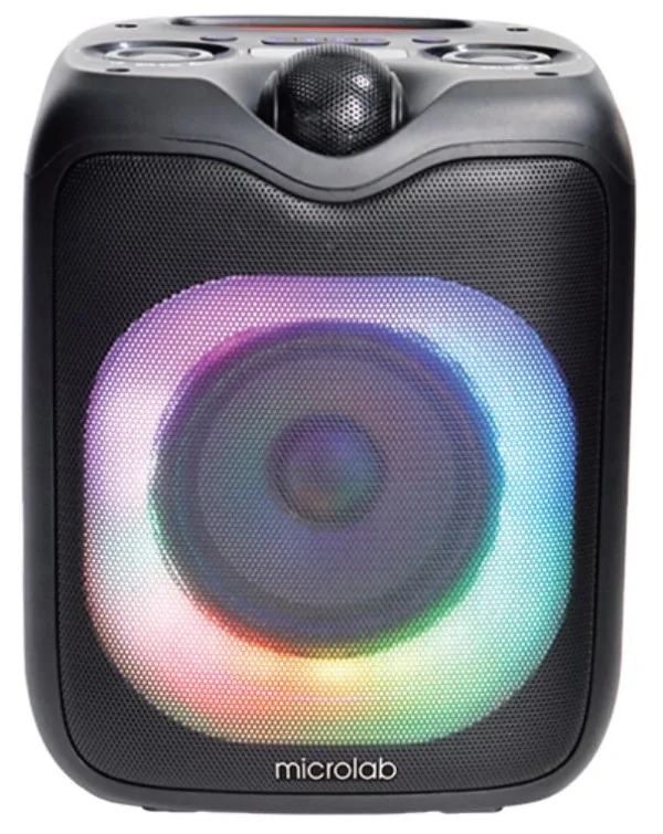 Microlab PT601W karaoke zvučnik 80W, Bluetooth, LED, 7,4V/3600mAh, Aux, USB, microSD, FM + Mic*1kom