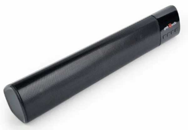 Gembird Bluetooth speaker soundbar 2x5W FM, USB, SD, AUX, mikrofon, black (SPK-BT-BAR400-01)