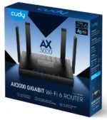 Cudy WR3000 AX3000 Mesh WIFI6 Dual Band 2.4+5Ghz Wi-Fi Ruter 1W/4LAN Gbit,4x5dBi, Wisp/AP/REP - Slika 2