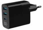 TA-UC-PDQC30LCD-BK-02 Gembird GaN USB brzi punjac, 30W 3-port (2xUSB-A+ USB-C), LCD, black - Slika 6
