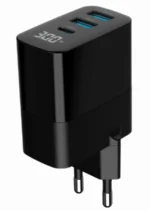 TA-UC-PDQC30LCD-BK-02 Gembird GaN USB brzi punjac, 30W 3-port (2xUSB-A+ USB-C), LCD, black - Slika 5