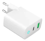 TA-UC-PDQC20L-W-01 Gembird punjac 20W, 2-port (USB-A+USB-C) LED, white - Slika 5