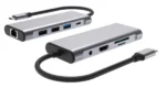 A-CM-COMBO9-06 ** Gembird USB-C 9-in-1 multi-port RJ45+USB3.0+SD+USB-C+HDMI+USB2.0+3,5mm - Slika 5