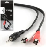 Gembird 3.5 mm stereo to RCA plug kabl 2.5 m (CCA-458-2.5M)