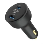 Gembird 2-port USB brzi punjač za auto, Type-C PD, LCD, 30W, black (TA-UC-AC2PD30LCD-CAR-01) - Slika 7