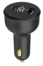 Gembird 2-port USB brzi punjač za auto, Type-C PD, LCD, 30W, black (TA-UC-AC2PD30LCD-CAR-01) - Slika 3