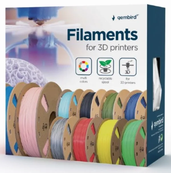 ABS Filament za 3D štampač 1.75mm, kotur1KG Silver (3DP-ABS1.75-01-S)