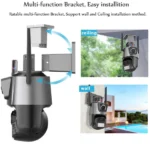 CAM-IP6MP-EP11-QQ GMB kamera 6 mpix microSD iCSee xmeye pro app Two-way voice PTZ ip66,3.6mm+3.6mm - Slika 7