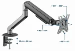 Gembird podesivi držač za monitor, tilt, 17-32 max.9kg (MA-DA1-05)