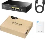 Cudy GS1005PTS1 gigabitni PoE svič, 4 PoE + 1 uplink + SFP - Slika 2