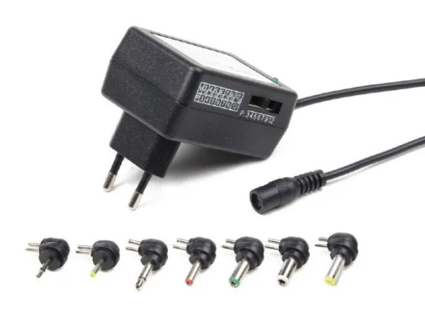 Gembird 12W Univerzalni AC-DC adapter 220V/12W na 3,4.5,5,6,7.5,9,12V 1A max (EG-MC-008)