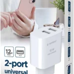 Gembird 2-port univerzalni USB punjač, 2.4 A, black 12W (TA-UC-2A12-01-BK)