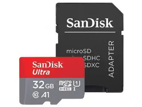 62219 SanDisk Ultra microSD memorijska kartica, 32 GB, sa SD adapterom, SDSQUA4 - Slika 1
