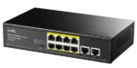 Cudy FS1010P 8-Port 10/100M PoE+ Switch, 2 Uplink 10/100M, 120W, 250m,4KV steel (Alt.PFS3009-8ET-96) - Slika 7