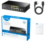 Cudy FS1010P 8-Port 10/100M PoE+ Switch, 2 Uplink 10/100M, 120W, 250m,4KV steel (Alt.PFS3009-8ET-96) - Slika 5