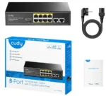 Cudy FS1010PG PoE+ svič, 8 PoE + 2 gigabitna uplink
