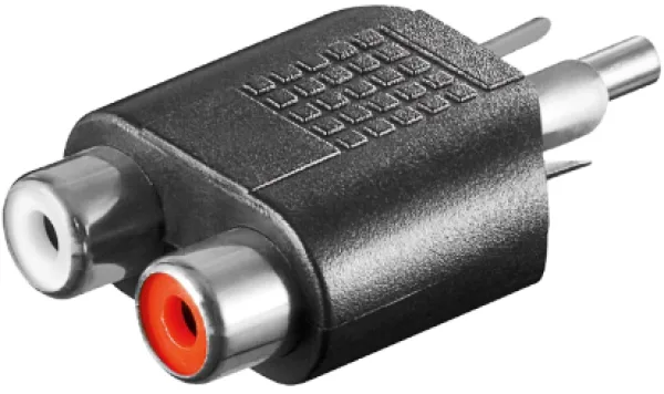 Audio ADAPTER AC18 2xRCA utiènica-1xRCA utikaè