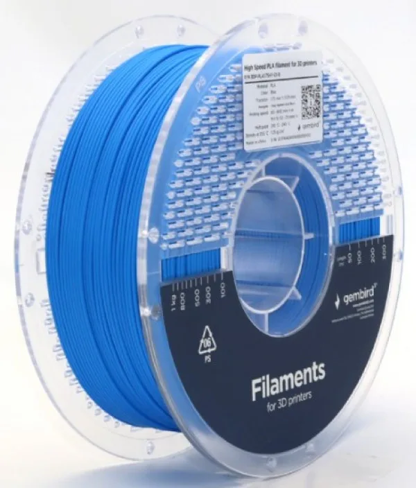 PLA filament velike brzine za 3D štampač 1.75mm, kotur 1KG BLUE (3DP-PLA1.75HY-01-B)