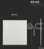 V-TAC 2162176 Led panel ugradni, 36W, 600×600, 4000k - Slika 3