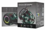Gembird Portable Bluetooth RGB LED TWS speaker, 8W, BT, FM, USB, Handsfree, CAMO (SPK-BT-LED-05-CM) - Slika 3