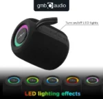 SPK-BT-LED-05-BK Gembird Portable Bluetooth RGB LED TWS speaker, 8W, BT, FM, USB, Handsfree, Black - Slika 5