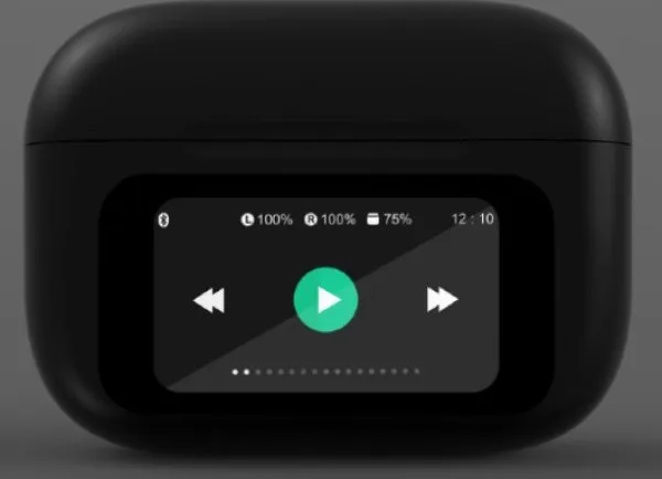 Gembird bluetooth V5.1 slušalice, TWS, LCD display, Active Noise Cancelling, Black (TWS-LCD-ANC-01-BK)