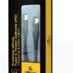 Gembird 60W Premium silicon Type-C PD charging & data cable, 1.5m Black (CC-USB2S-CMCM-1.5M-BK)