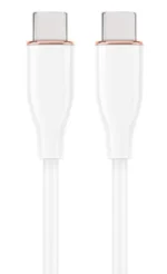 Gembird 60W Premium silicon Type-C PD charging & data cable, 1.5m, White (CC-USB2S-CMCM-1.5M-W) – slika 2