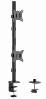 MA-D2-02 Gembird Podesivi vertikalni stoni drzac za dva monitora, tilt, 17-32 max.2x9kg - Slika 7