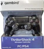 JPD-Wireless-Thrillershock PC/PS4 BLACK Gembird Bezicni gamepad sa dvostrukom vibracijom v2 - Slika 5
