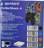 JPD-Wireless-Thrillershock PC/PS4 BLACK Gembird Bezicni gamepad sa dvostrukom vibracijom v2 - Slika 7