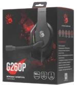 A4-G260P BLACK A4Tech Bloody gejmerske slusalice sa mikrofonom, 50mm/16ohm, USB za RGB, 3,5mm - Slika 3