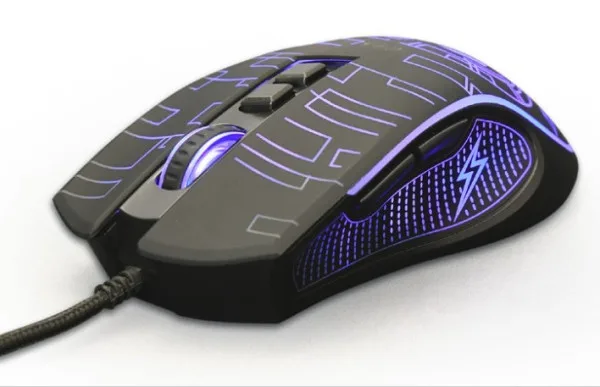 Gembird USB LED gaming miš, 1200-3600DPI 7-button 124mm (MUSG-RGB-01)