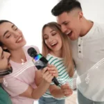 Gembird bežični karaoke mikrofon sa zvučnikom 3W, LED, black (MICBT-01-BK)
