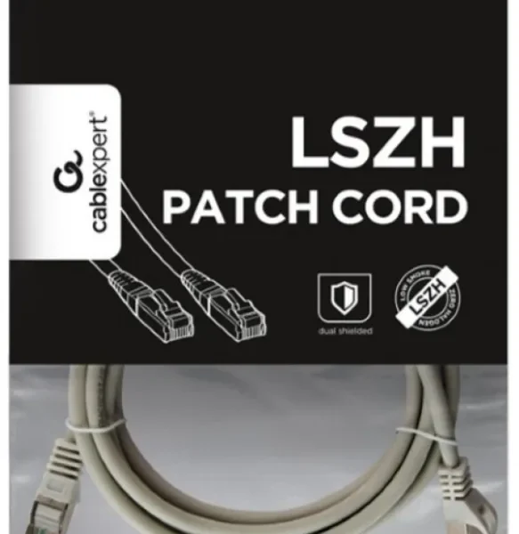 Gembird Mrezni kabl, SFTP CAT.6A BAKARNI LSZH Patch cord 2m Grey (PP6A-LSZHCU-2M)