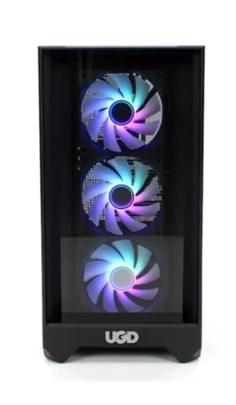 Kućište Titan 2314, ATX, providna stranica, ugradjena 4xRGB kulera, Crno