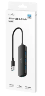 Cudy UH40A USB 3.0 hub sa 4 porta, crni - Slika 2