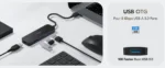 Cudy UH40A USB 3.0 hub sa 4 porta, crni - Slika 4