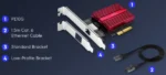 Cudy PE10G PCIe mrežna kartica, 10 Gbps - Slika 2