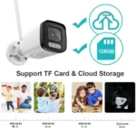 GMB kamera 5MP, H.265 WiFi Camera, Metal, ICSEE App 2pcs IR LED+2pcs White LED, 2.8mm (CAM-IP5MP-B6) - Slika 3