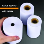 Termo rolna 79x50mm, 5KOM, (30m, 53gsm BPA FREE) (POS-TROL79-50mm) - Slika 3