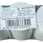 Termo rolna 79x50mm, 5KOM, (30m, 53gsm BPA FREE) (POS-TROL79-50mm)