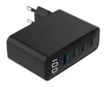 Gembird 4-port 100W GaN USB fast charger, LCD, black (TA-UC-PDQC100LCD-01-BK) - Slika 6