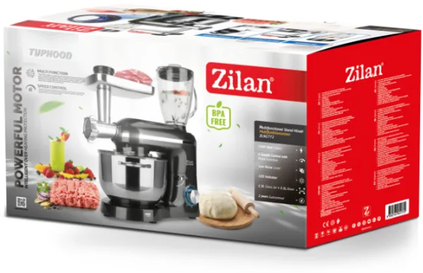Zilan ZLN1772 Mikser sa posudom + blender + nastavak za meso, 1400 W