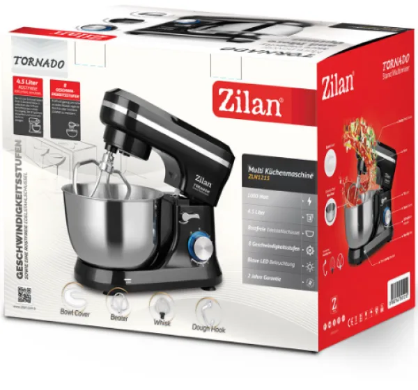 Zilan ZLN1215 Mikser sa posudom, 8 brzina+pulse, 4.5 lit.,1000w