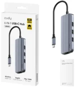 Cudy UH606 USB-C hub 6-u-1, HDMI 4K 60 Hz i LAN - Slika 4
