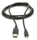 Gembird Double-sided USB 2.0 AM to Micro-USB cable, black, 1 m FO (CC-mUSB2D-1M) - Slika 3